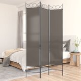 Sobna pregrada s 3 panela antracit 120 x 220 cm od tkanine | shoptok.hr