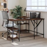 Maison Chic Pisalna miza - pisarniška miza - Računalniška miza rjavi hrast 139x139x75 cm inženirski les, (21785126) | Shoptok.si