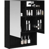  Kupaonski ormar s ogledalom Crni hrast 50 x 14,5 x 70 cm | shoptok.hr