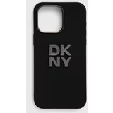 Dkny Etui za telefon iPhone 15 Pro Max črna barva, DKHCP15XSMCBSK