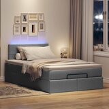  Otomanski krevet s madracem i LED tamnosivi 120x200 cm tkanine | Eponuda.com