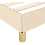  Okvir kreveta bez madraca krem 120x190 cm od tkanine | shoptok.hr