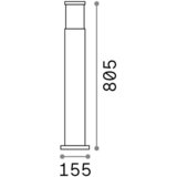Ideal Lux ZUNANJA SVETILKA 15,5/80,5 cm | Shoptok.si