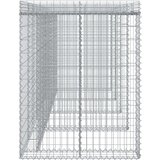  Gabionski zid za kantu za smeće 350x91x120 cm pocinčano željezo | shoptok.hr