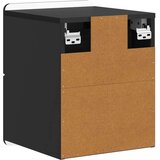  Stenski nočni omarici s predalom 2 pcs Črna 33 x 34,5 x 43 cm, (5000209513) | Shoptok.si