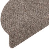  Prostirke za stepenice, samoljepljive, 15 kom, 65x21x4 cm, bež, poluokrugle, velike | shoptok.hr
