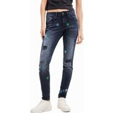 Desigual Kavbojke 'BRUSELAS' modra / temno modra / zelena / bela | Shoptok.si