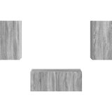  Set TV komoda Zidne 2 pcs Siva Sonoma Konstruirano drvo | Eponuda.com