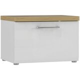  GARDEROBNA KLOP bela, hrast artisan, bela, visoki sijaj | Shoptok.si