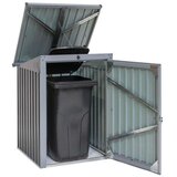  Westman - Metalno spremište za kantu za smeće | Antracit | 101x104x134 cm - BRANDED IN GERMANY | shoptok.hr