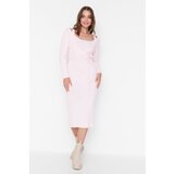 Trendyol Pink Tie Detailed Knitwear Dress Cijene