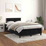  box spring s madracem crni 120 x 190 cm baršunasti | shoptok.hr