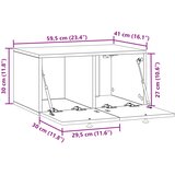 TV ormar za zid Staro drvo 59,5 x 41 x 30 cm Konstruirano drvo | Eponuda.com