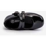 Boto Black Patent Leather Children's Ballerina Flats with Straps Margenis | ePonuda.com
