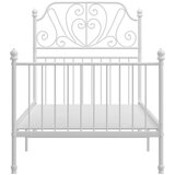  Okvir za krevet bijeli metalni 100 x 200 cm | shoptok.hr