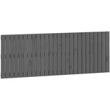 Zidno uzglavlje sivo 166x3x60 cm od masivne borovine | Eponuda.com
