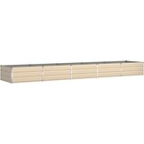  Cvetlično korito Slonokoščena 480 x 100 x 45 cm Cinkana jeklena, (5000207694) | Shoptok.si