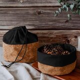 NUTS Košara, vrečka za kruh Nut 20xh22cm / črna / bombaž, pluta, (5000198292) | Shoptok.si