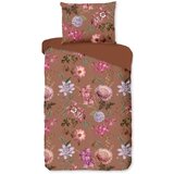Le Bonom Terakota rjava bombažna posteljnina Blossom, 160 x 220 cm | Shoptok.si