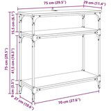  Konzolna stolica Staro drvo 75 x 29 x 75 cm Konstruirano drvo | shoptok.hr