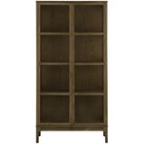 House Nordic Tamno smeđa vitrina u dekoru hrasta 90x180x40 cm Zamora – | shoptok.hr