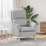 vidaXL Moderni naslanjač Siva barva Poliester Srednje | Shoptok.si