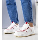 Gemre White sneakers with red inserts Nettie Cijene