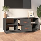 TV ormarić sivi 100x34x40 cm od masivne borovine | shoptok.hr