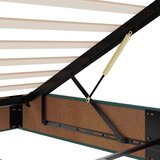 vidaXL Otomanski posteljni okvir z vzmetnicami zelen 160x200 cm žamet, (22054048) | Shoptok.si