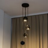  visilica na lanku GAMBIT 4xGU10/10W/230V, crne boje | Eponuda.com