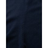 Ombre Men's sweater with round neckline in stretch knit with classic weave - navy blue | Shoptok.si