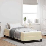 vidaXL Krevet s opruga kutije Ostalo Krema 90 x 200 cm tkanina | shoptok.hr
