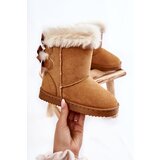 Boto Children's Insulated Snow Boots With Bows Beige Funky | ePonuda.com