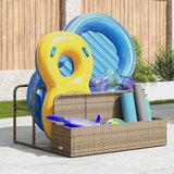  Plovak za pohranu uz bazen bež 110x100x57 cm poli ratan | shoptok.hr