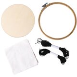 RAYHER Set za vezenje, obroč iz bambusa 17cm in dodatki, (20633875) | Shoptok.si