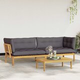 Jedinične vrtne Pallet sofe 2 Komad Svijetlo smeđa i tamno siva | shoptok.hr