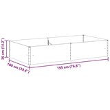  Vrtna visoka greda 195 x 100 x 36 cm Cinkana jeklena, (5000287759) | Shoptok.si