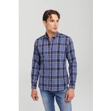 Legendww muška plava karirana košulja regular fit 256-3446-7220-66P1 Cene