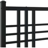 vidaXL metalni okvir kreveta uzglavlje i podnožje crni 140x190 cm | shoptok.hr