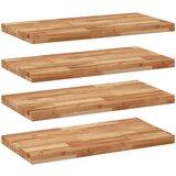 vidaXL Viseče police 4 kosi 100x40x4cm oljni premaz trden akacijev les, (21325906) | Shoptok.si