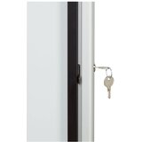  Ploča oglasna magnetna-staklena krilna vrata 69,2x75,2x4,5cm nobo 1902578 bijela | Shoptok.si