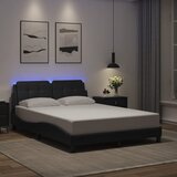 Furnova Posteljni okvir z LED lučkami črn 120x200 cm umetno usnje, (21939211) Cene
