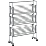  Stalak za sušenje rublja s kotačima 89x64x129 cm aluminijski | Eponuda.com