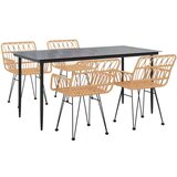  5-dijelni vrtni blagovaonski set od poliratana | shoptok.hr