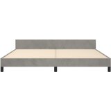  Okvir za krevet bez madraca svjetlosivi 200 x 200 cm baršunasti | shoptok.hr