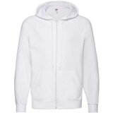 Fruit Of The Loom White Men's Hoodie Lightweight Zip Thru Hooded Sweat | shoptok.hr