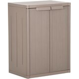  Vrtni ormarić za pohranu smeđi 65x45x88 cm PP s izgledom drva Cijene