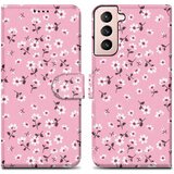 Cadorabo Ohišje, združljiv s Samsungom - Design Flower Rain št. 6 - Zaščitni pokrov z magnetnim zapiranjem, funkcijo stojala in režo za kartico, (20595382) | Shoptok.si