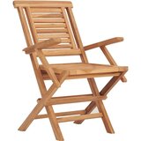  Sklopive vrtne stolice 2 kom 56x63x90 cm od masivne tikovine | shoptok.hr