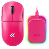 MCHOSE Bežični gaming miš A7 V2 Ultra Plus Rose Red /PAW 3950/8K Hz/Omron Mechanical | Eponuda.com